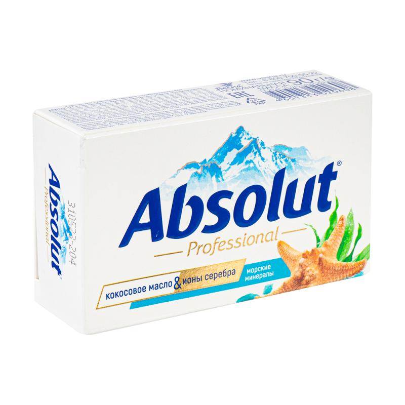 Крем-мыло твёрдое антибактериальное, Absolut Professional, 90 г, в ассортименте