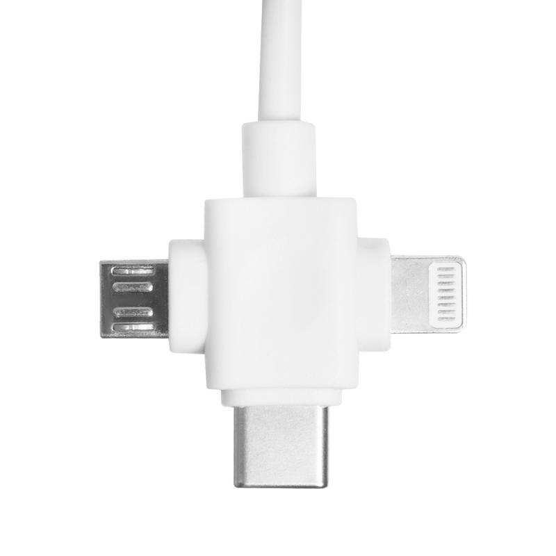 Кабель USB 3 в 1, FLARX, 100 см, в ассортименте - купить в интернет ...