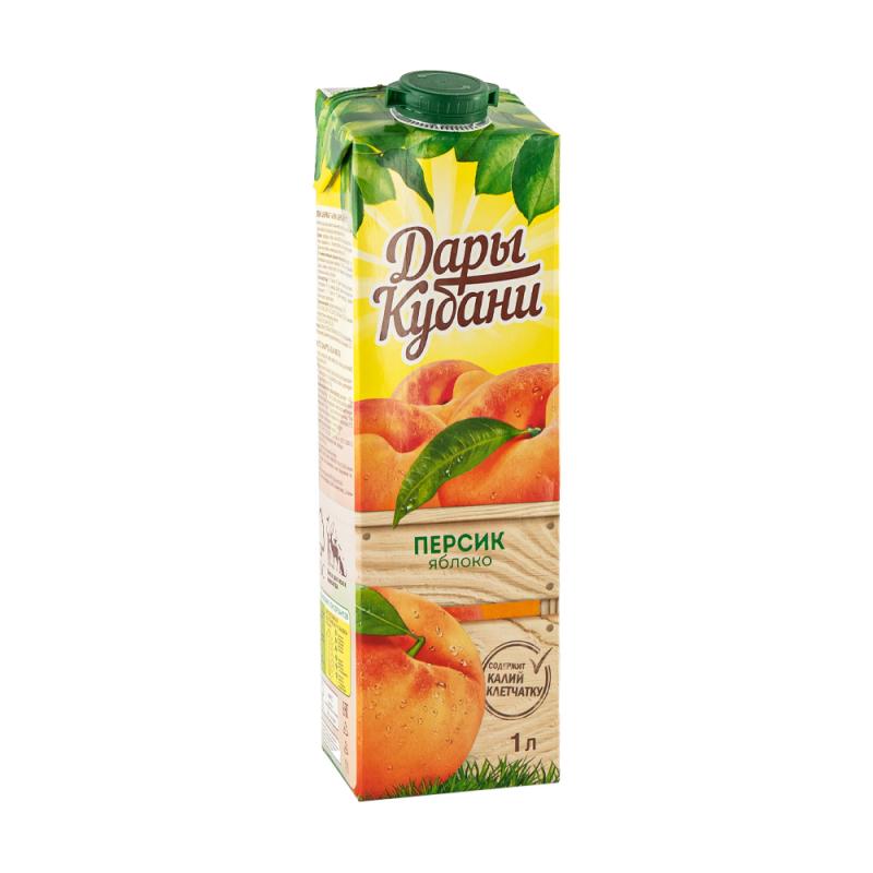 Нектар, Дары Кубани, персик/яблоко, 1 л