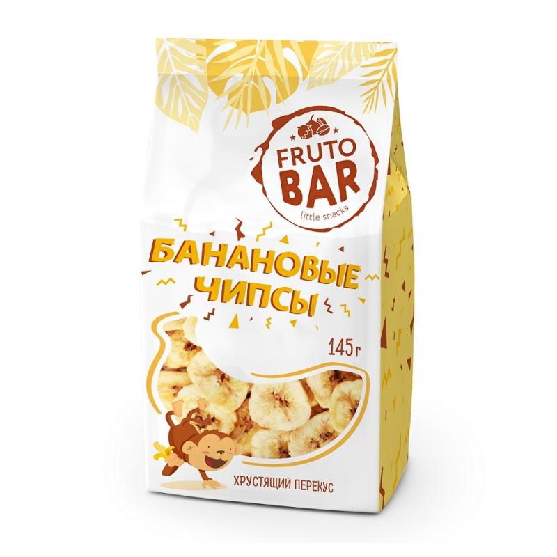 Банановые чипсы, Fruto Bar, 145 г
