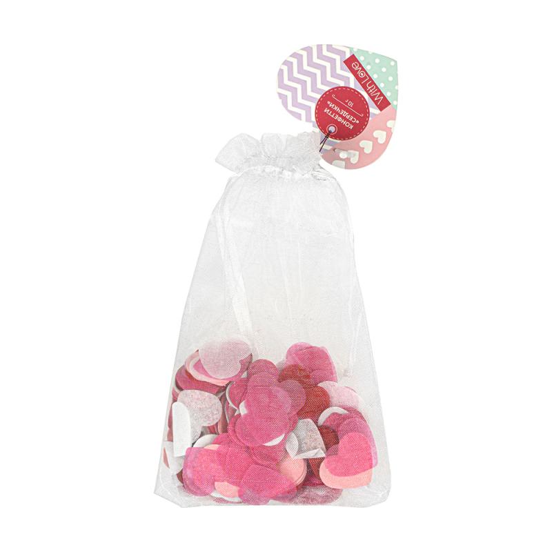 Конфетти "Сердечки", With Love, 10 г, в ассортименте