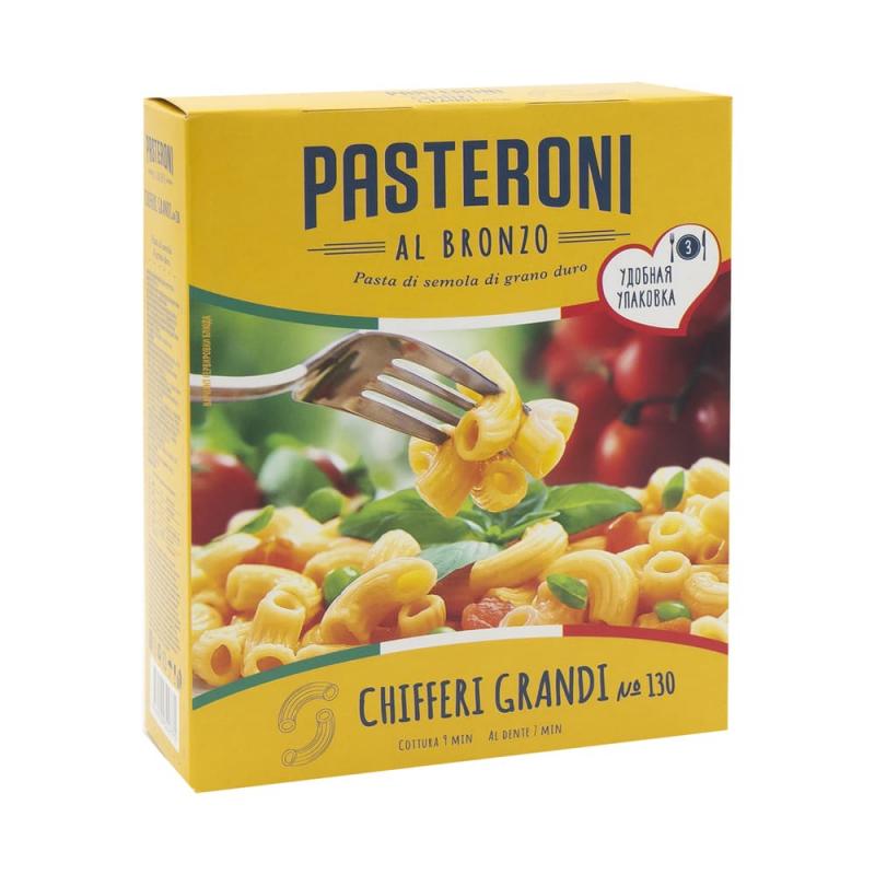 Макароны "Chifferi Grandi №130", Pasteroni, Рожки, 240 г