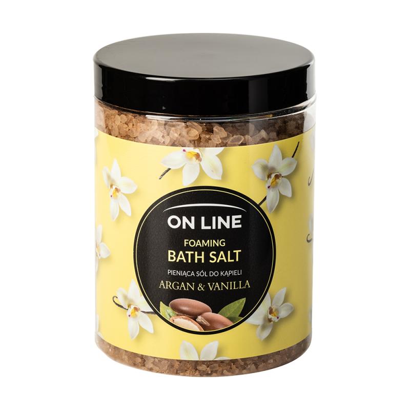 Соль для ванн, On Line, 1,2 кг, в ассортименте