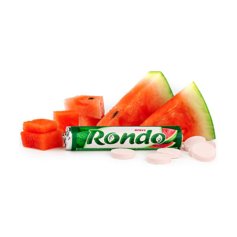 Конфеты, Rondo, со вкусом арбуза и ментола, 30 г