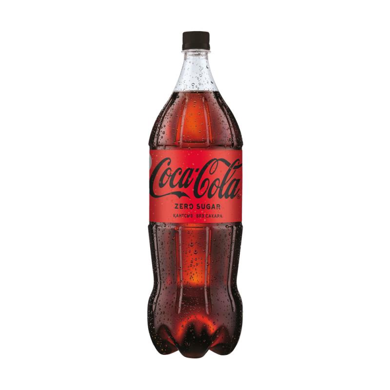 Напиток сильногазированный "Zero", Coca-Cola, без сахара, 2 л