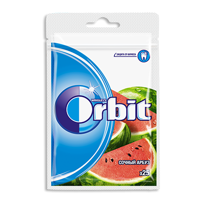Жевательная резинка "Orbit Сочный арбуз", 34 г