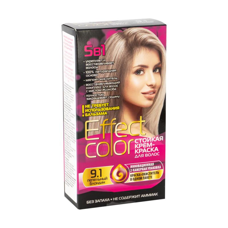 Стойкая крем-краска для волос 5 в 1 "Effect color", 100 мл, в ассортименте