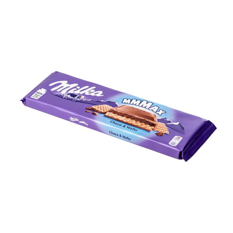 Šokolādes tāfele MILKA Choco&Wafer 300g