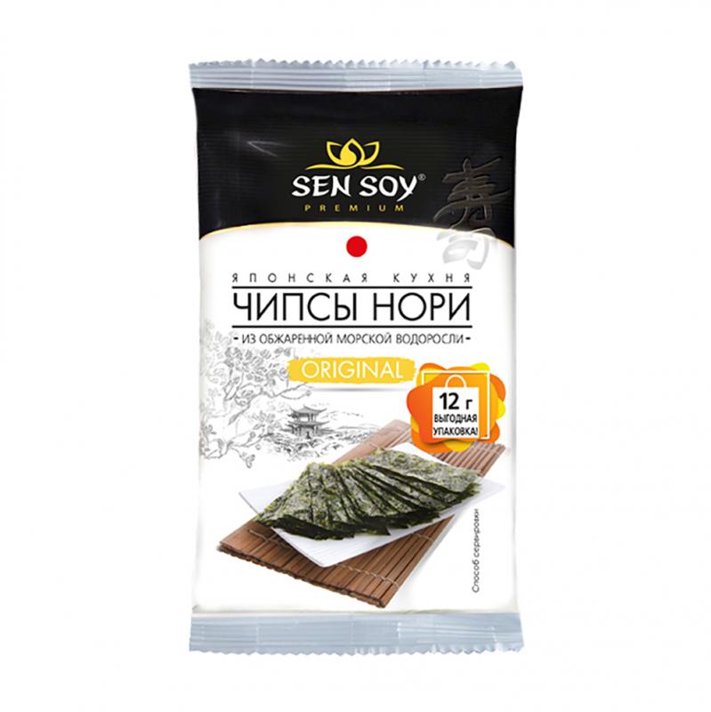 Чипсы нори, Sen Soy Original, 12 г