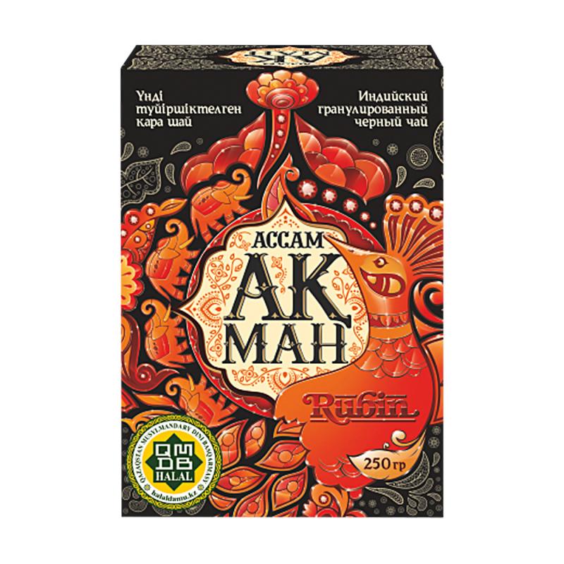 Чай чёрный "Rubin", Акман, гранулированный, 250 г