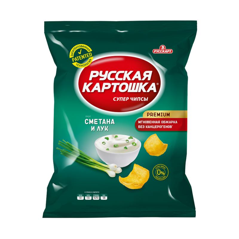 Чипсы, Русская картошка, 50 г, в ассортименте
