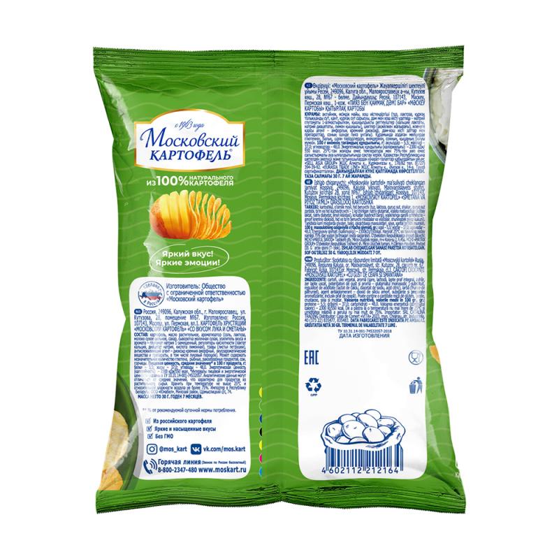 Чипсы, Московский картофель, 30 г, в ассортименте
