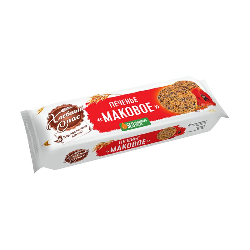 Печенье сдобное "Маковое", Хлебный спас, 230 г