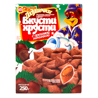 Подушечки "Вкусти Хрусти" в ассортименте, 250 г