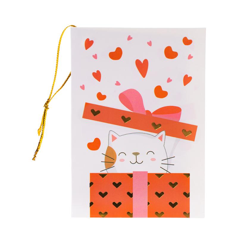 Открытка-валентинка, With Love, в ассортименте