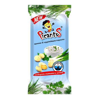 Арахис в хрустящей корочке, Picantos, 60 г, в ассортименте