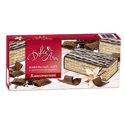 Шоколадно-вафельный торт "Dolce Ame" классический, 200 г