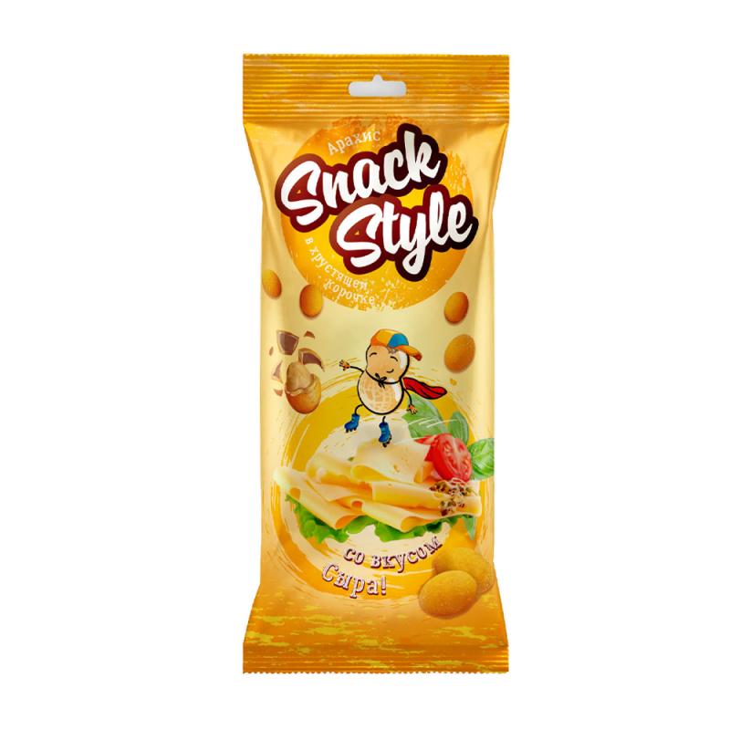 Арахис в хрустящей корочке, Snack Style, 70 г, в ассортименте