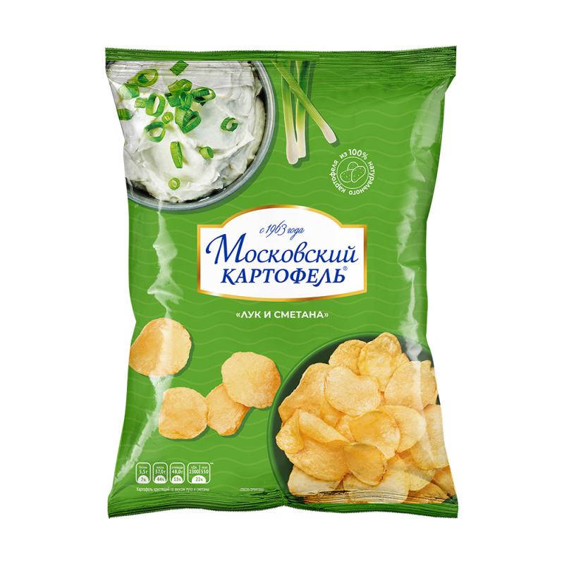 Чипсы, Московский картофель, 130 г, в ассортименте