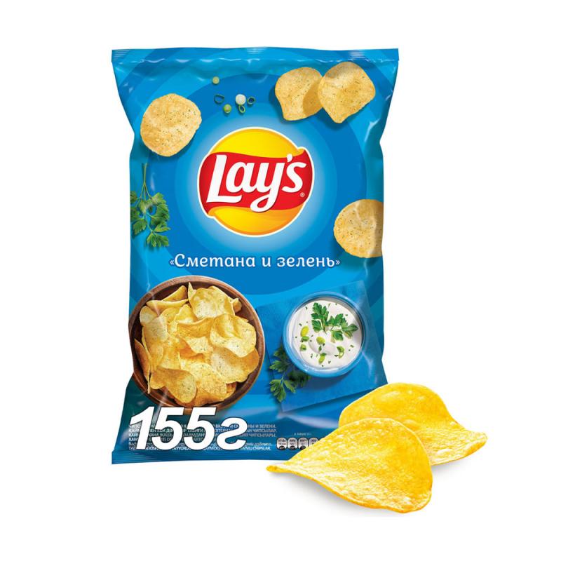 Картофельные чипсы, Lay’s, 155 г, в ассортименте