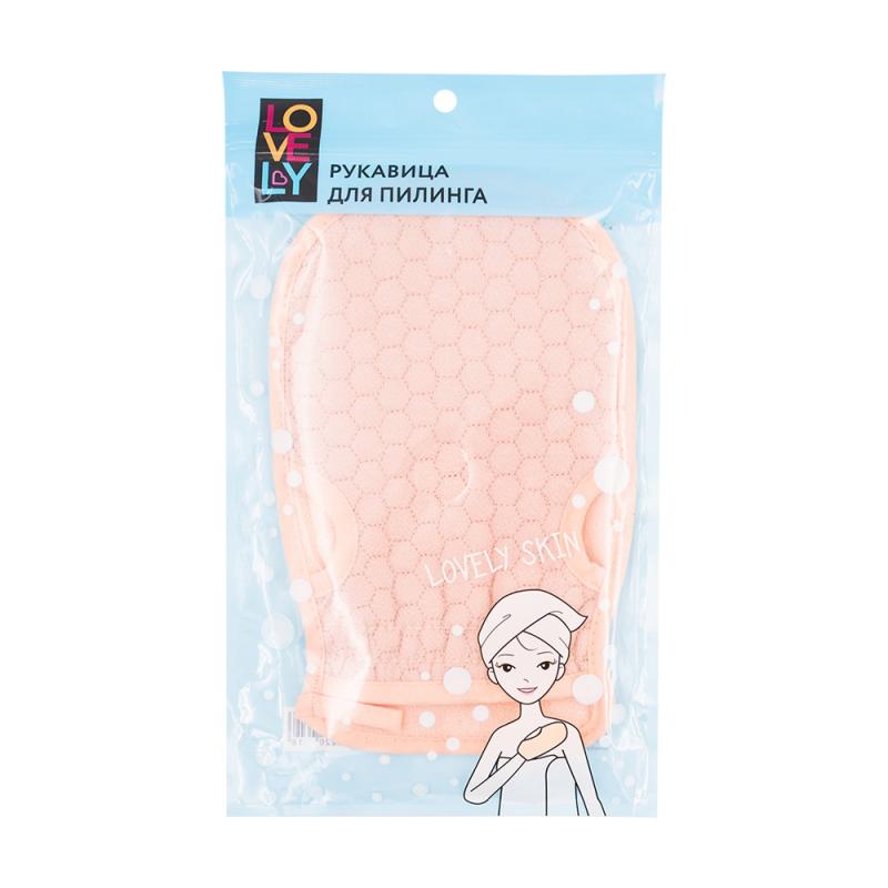 Рукавица для пилинга, Lovely, в ассортименте
