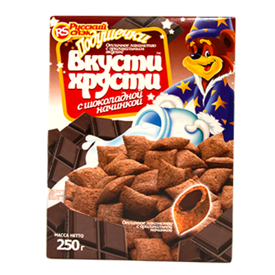 Подушечки "Вкусти Хрусти" в ассортименте, 250 г