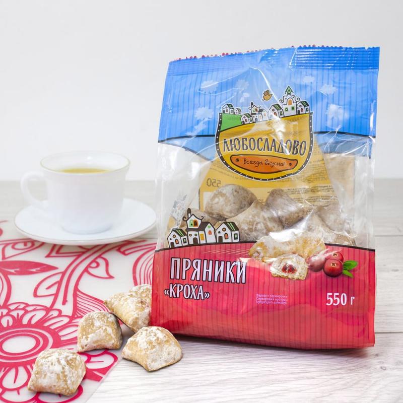 Пряники «Кроха» с ароматом клюквы, 550 г