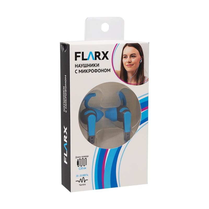 Наушники с микрофоном, Flarx, 120 см, в ассортименте