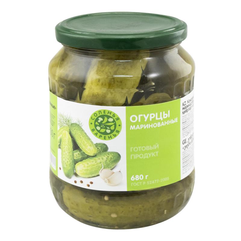 Огурцы маринованные, Соленья&Варенья, 680 г
