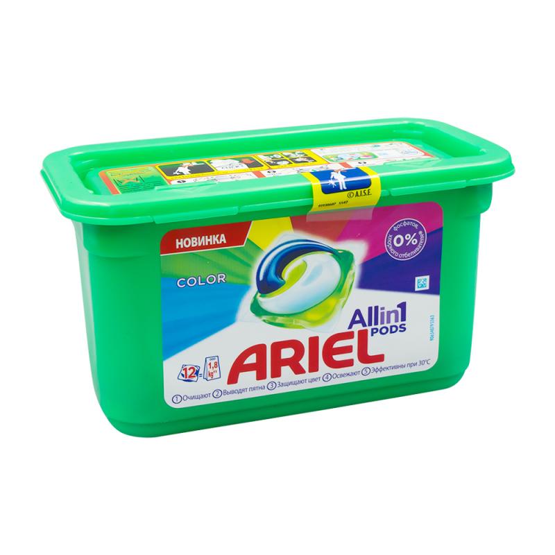 Стиральный порошок, Ariel, в капсулах, 12х27 г
