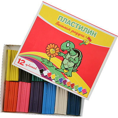 Пластилин, 12 цветов