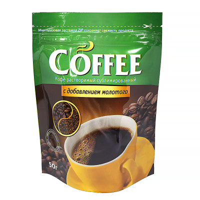 Кофе растворимый с молотым Coffee сублимированный, 50 г