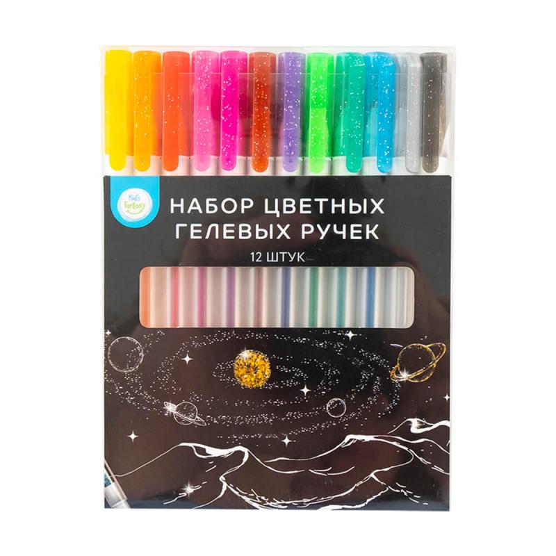 Набор цветных гелевых ручек, Kid's Fantasy, 12 шт., в ассортименте