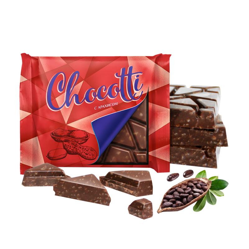 Плитка кондитерская "Chocotti" с арахисом, 80 г