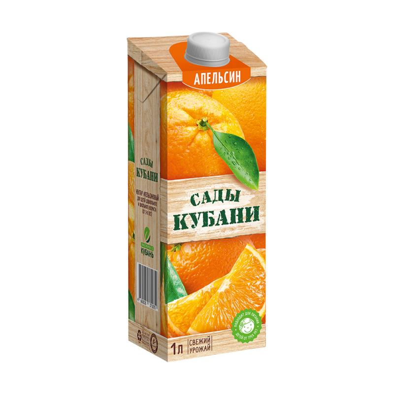 Нектар апельсиновый "Сады Кубани", 1 л