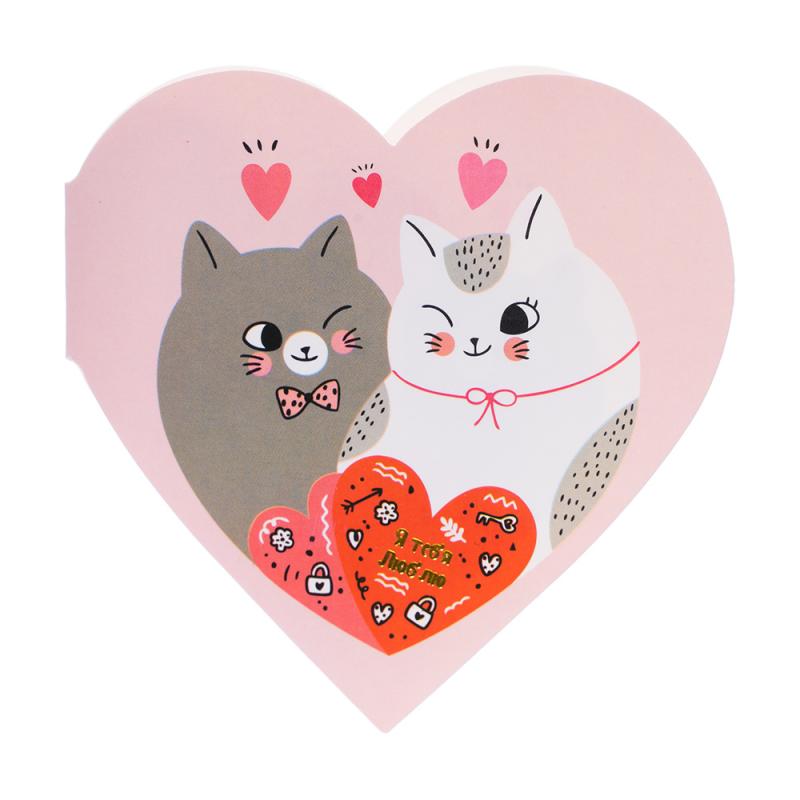 Открытка-валентинка, With Love, в ассортименте