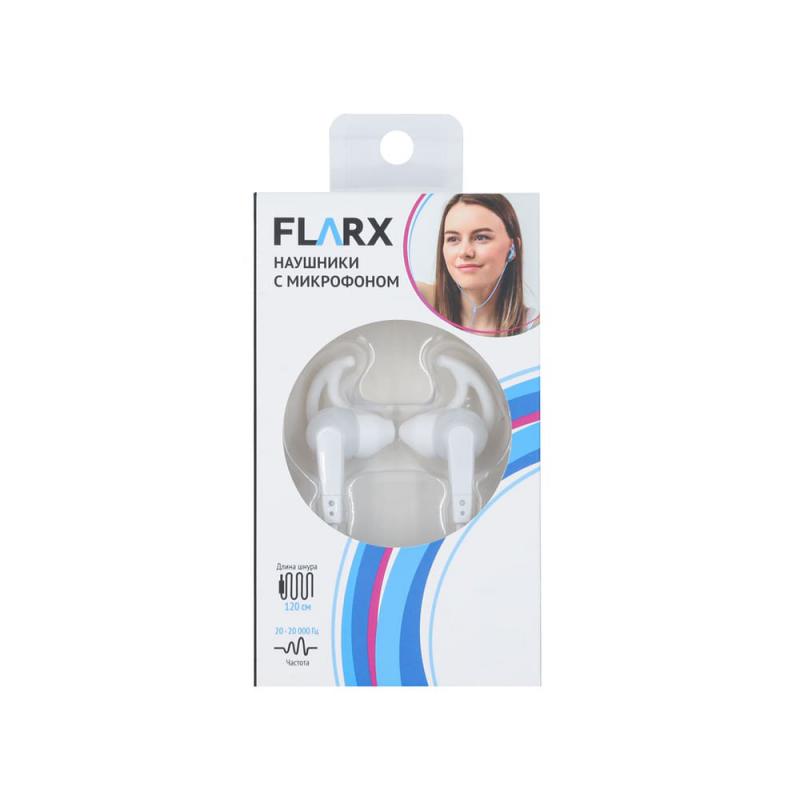 Наушники с микрофоном, Flarx, 120 см, в ассортименте