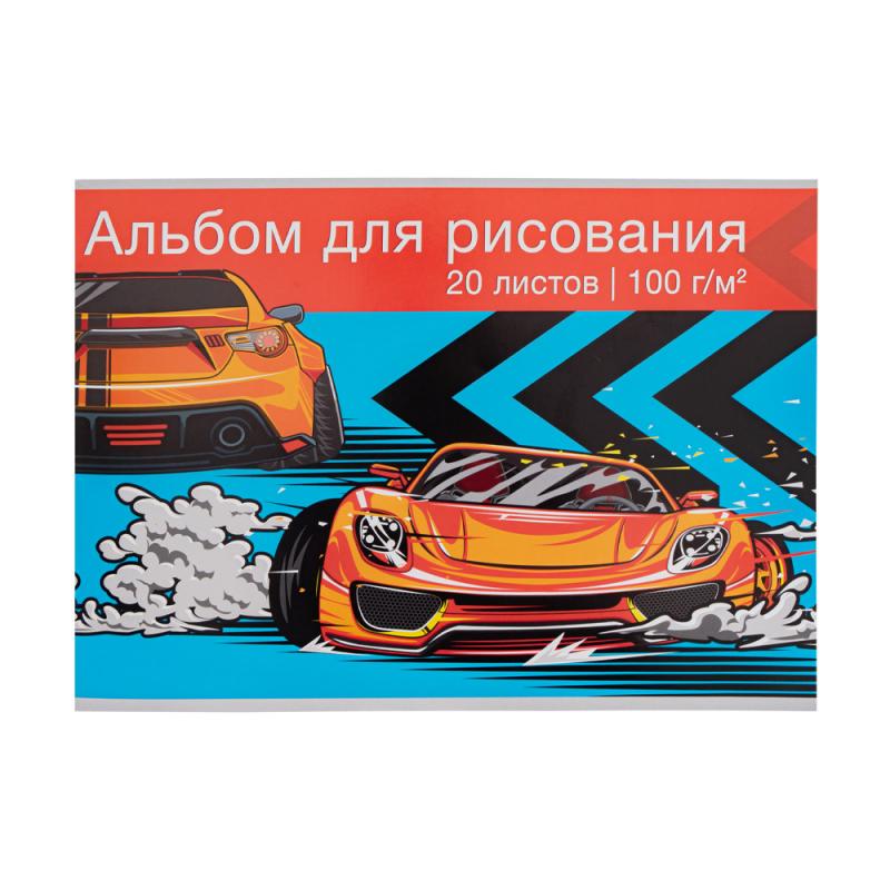 Альбом для рисования, 20 листов, в ассортименте