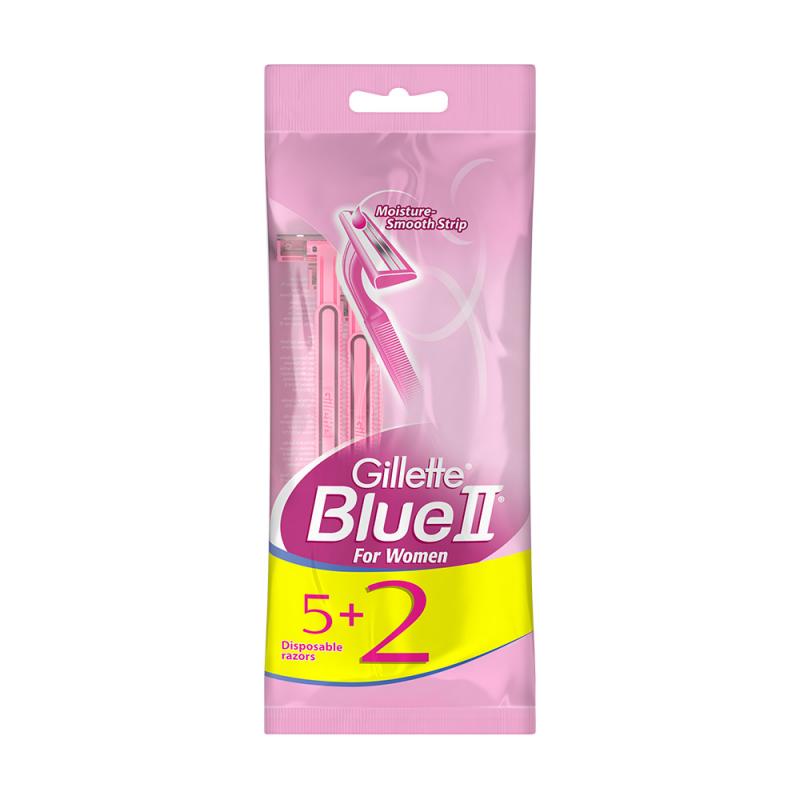Станки для бриться "Blue II", Gillette, для женщин, 7 шт.