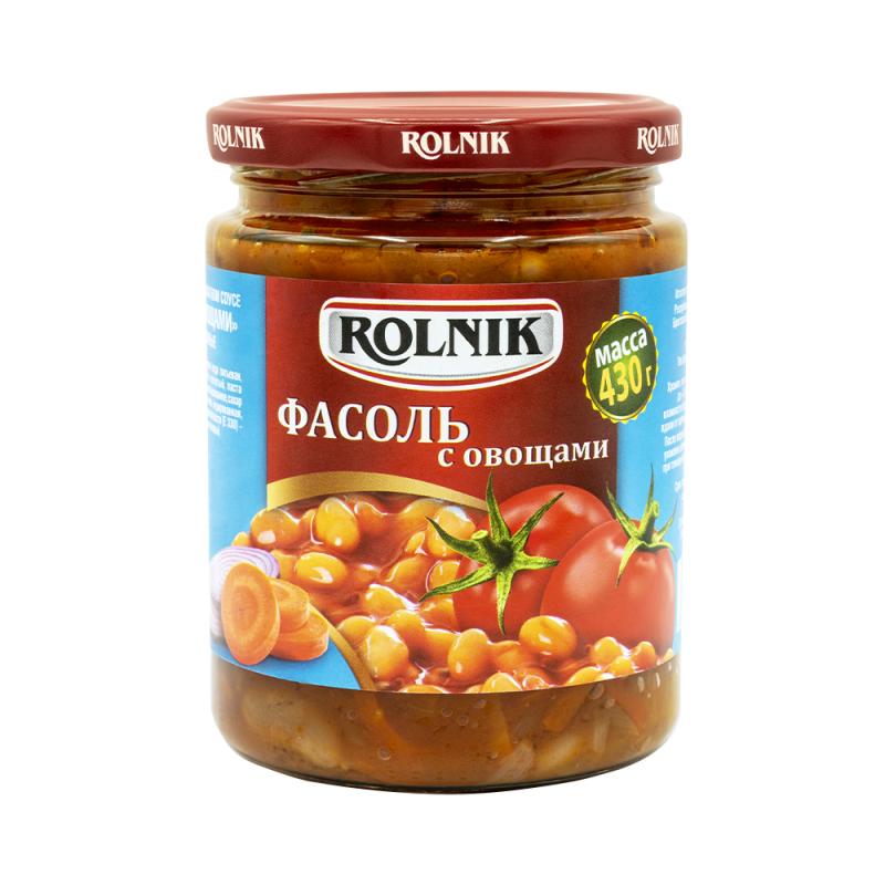 Фасоль с овощами, ROLNIK, 430 г