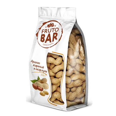 Арахис жаренный в скорлупе "Fruto Bar", 200 г