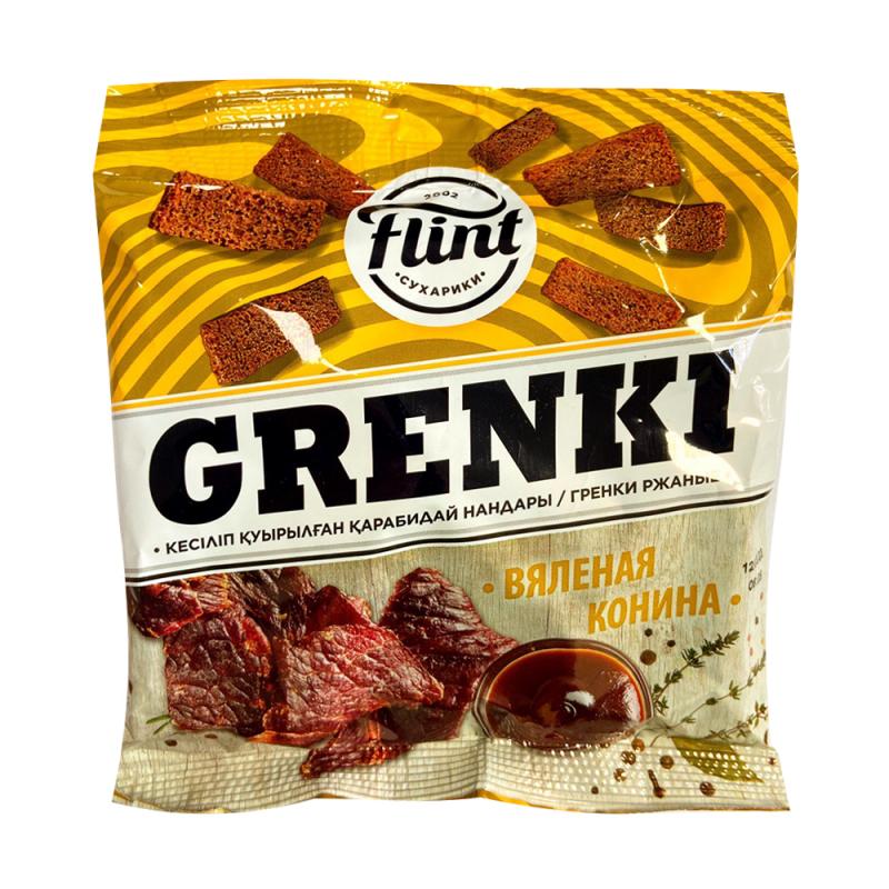 Гренки ржаные "Grenki", FLINT, 100 г, в ассортименте