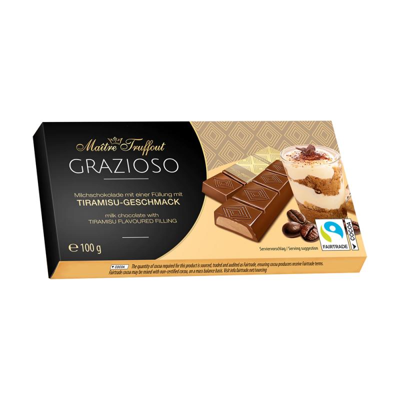 Шоколад Grazioso 100г (8х12,5г), в ассортименте
