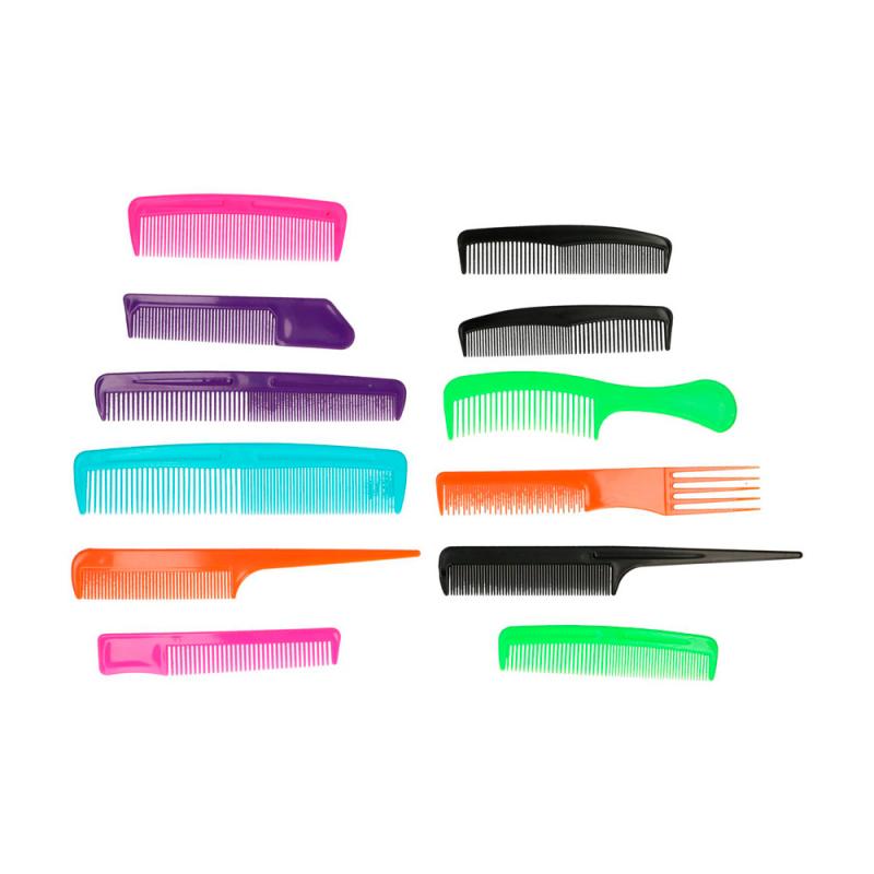 Гребни для волос, 12 шт. - купить в интернет-магазине Fix Price в г. Москва