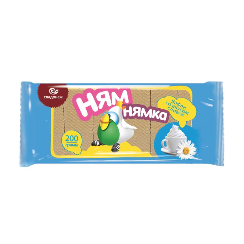 Вафли "Ням-нямка", 200 г, в ассортименте