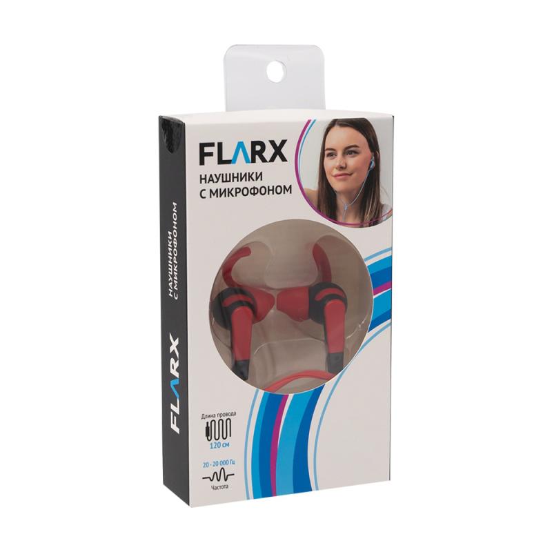 Наушники с микрофоном, Flarx, 120 см, в ассортименте