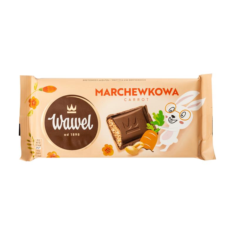 Молочный шоколад с морковью, Wawel, 100 г