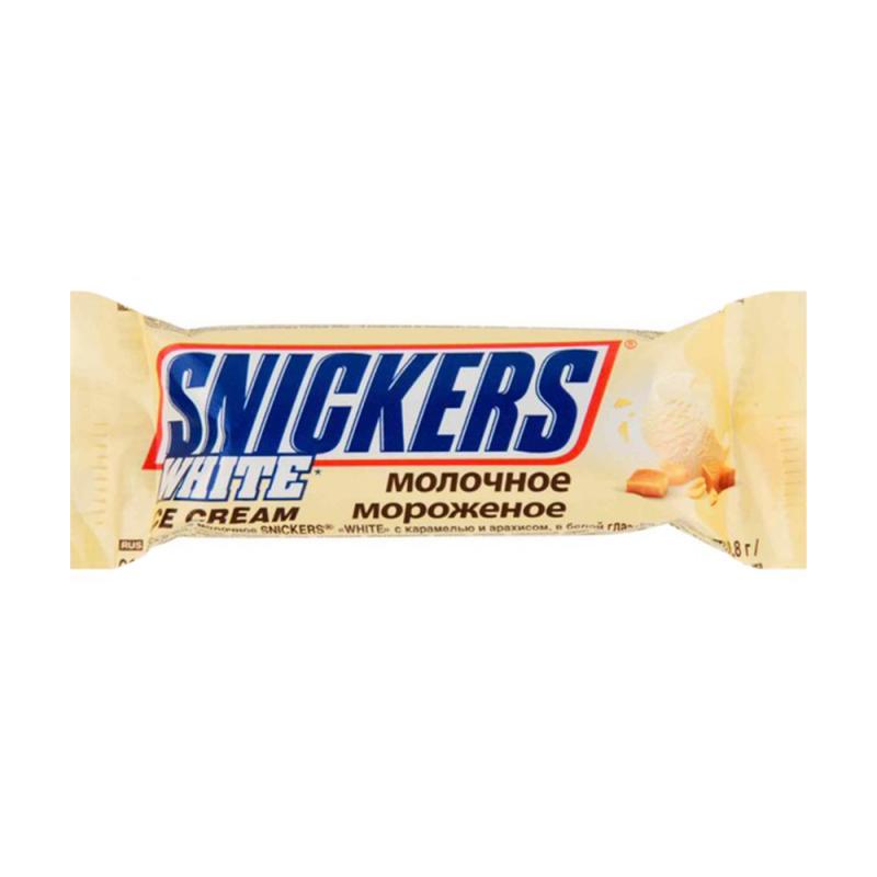Мороженое, Snickers, White, 40,8 г