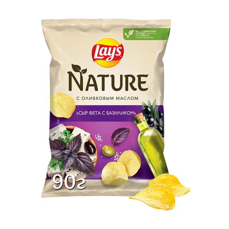 Картофельные чипсы, Lay's, Nature, 90 г, в ассортименте