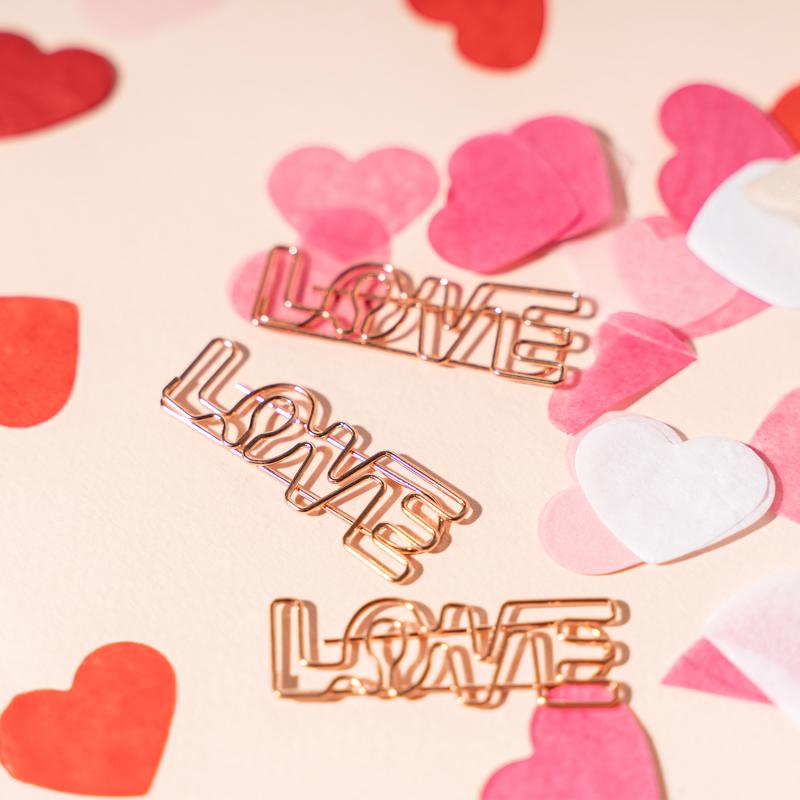 Скрепки декоративные "Любовь", With Love, 8 шт., в ассортименте